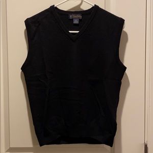 Brooks Brothers Black Sweater Vest